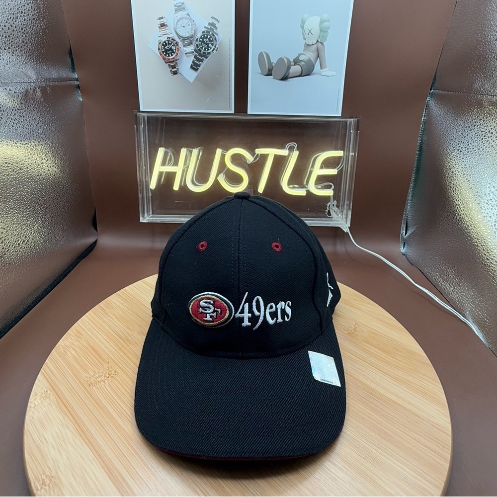 Vintage San Francisco 49ers Puma NFL Baseball Cap Hat Adjustable Black